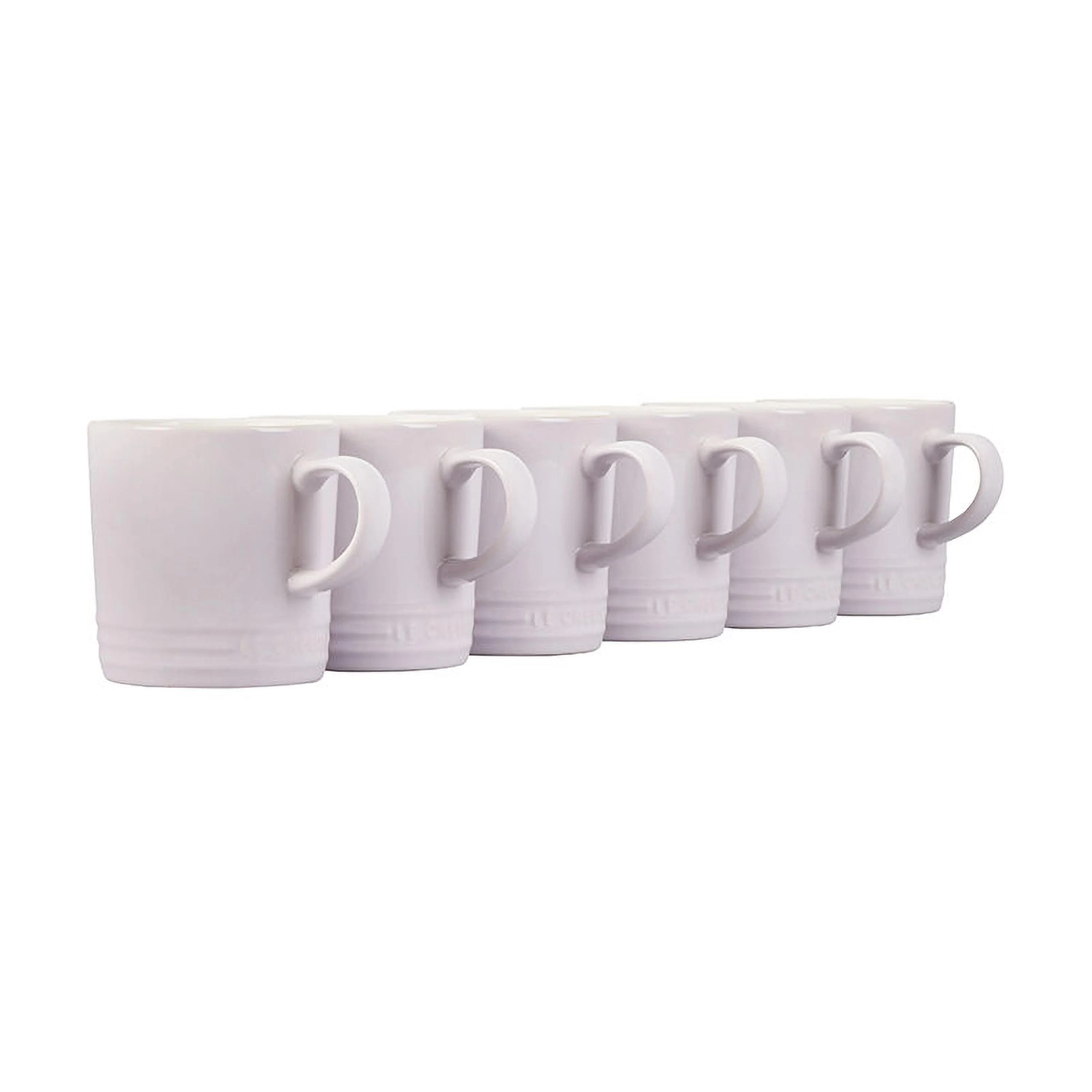Le Creuset 6Pc Stoneware London Mug Set White