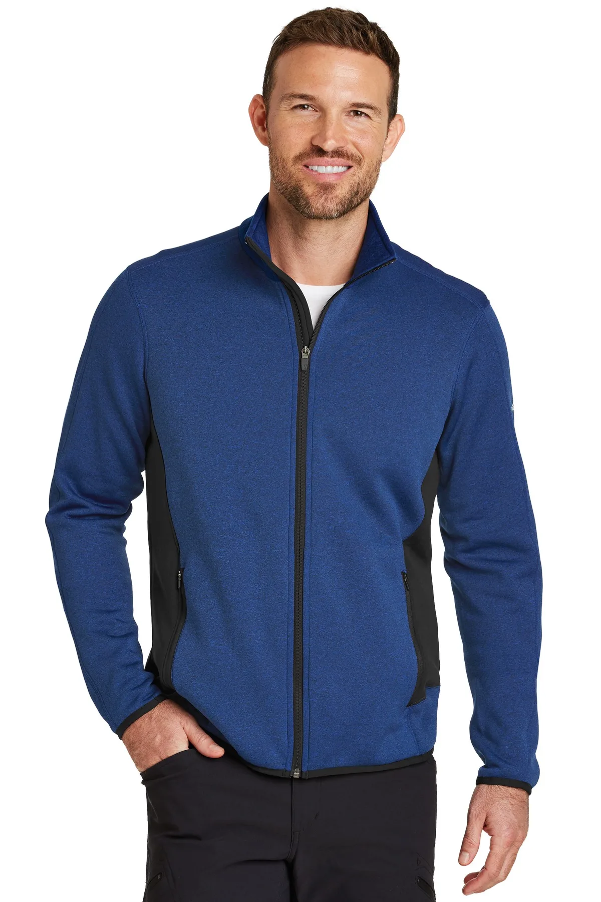 Eddie Bauer® Full-Zip Heather Stretch Fleece Jacket.
