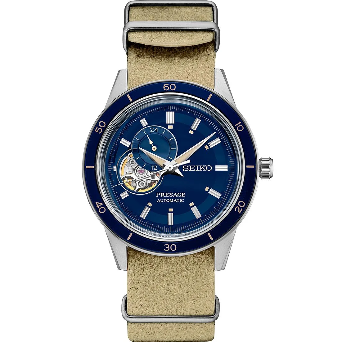 Seiko Watch Presage Style 60S Automatic Blue Dial