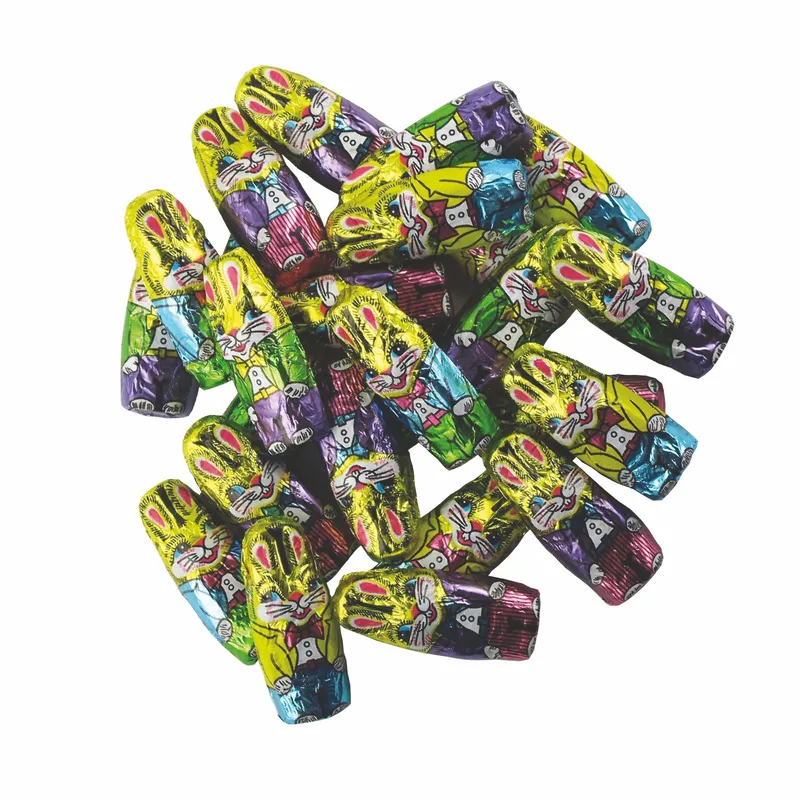 Wrapped Chocolate Bunnies - Bulk