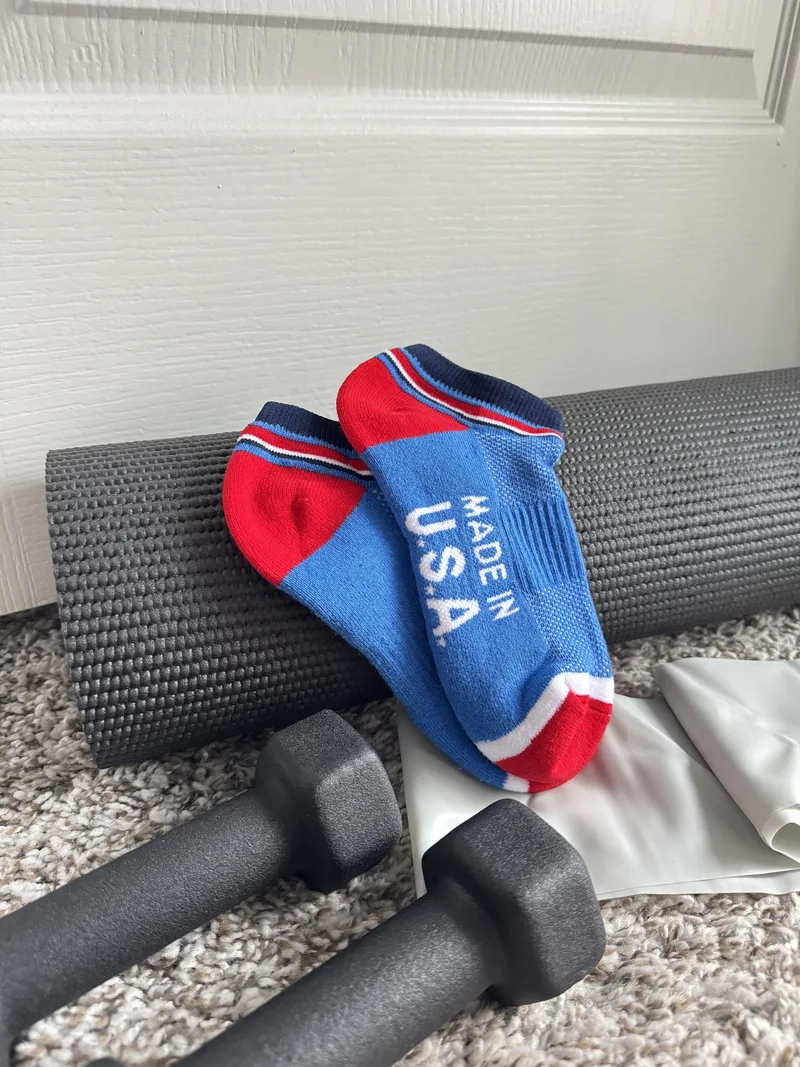 USA Made Ankle Athletic Sock view 2