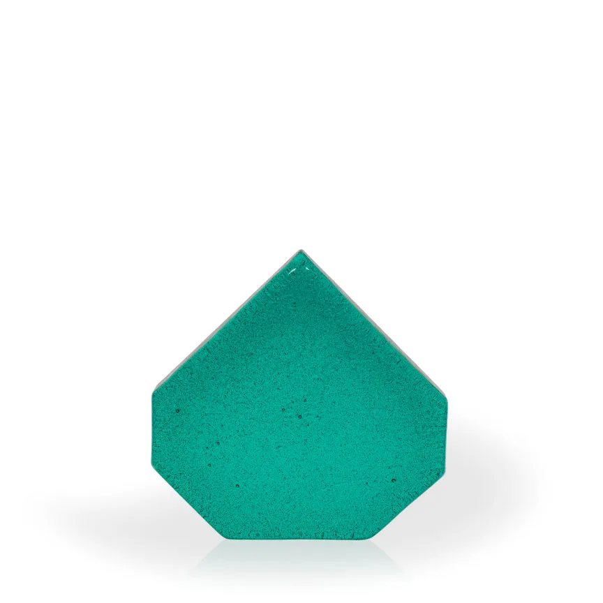 Weddell Teal Pinnacle Recycled Glass Award, 6" view 2