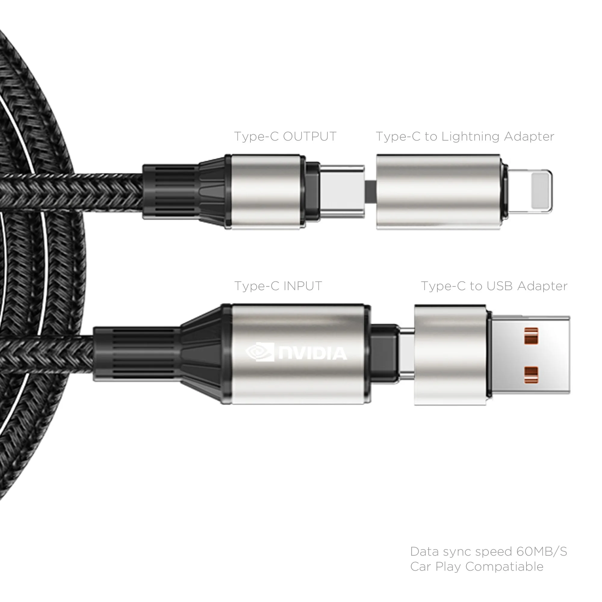 2x2 Rubik's Cable view 2