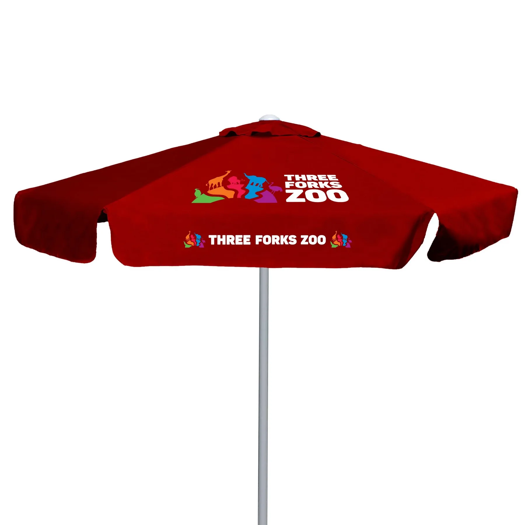 7' E-Z Glide Market Umbrella Kit With Valance (2 Imprints) view 6