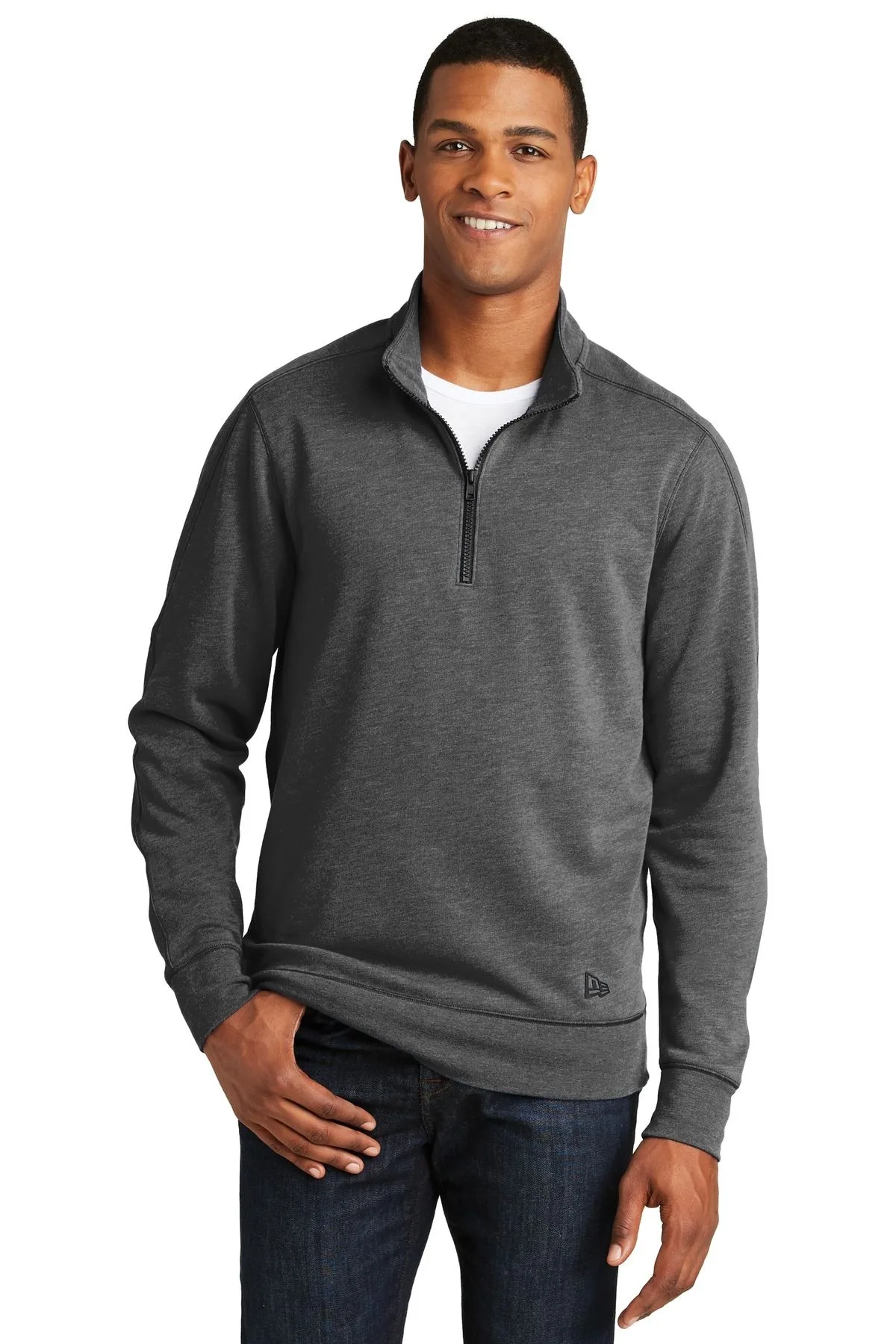 New Era ® Tri-Blend Fleece 1/4-Zip Pullover. view 4