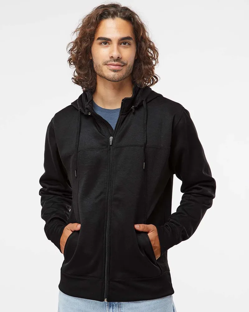 Independent Trading Co.® Poly-Tech Full-Zip Hooded Sweatshirt