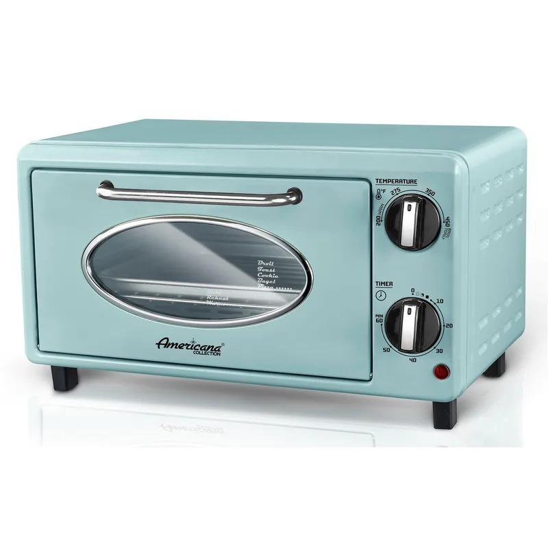 Elite Americana Retro Countertop 2 Slice Toaster Oven