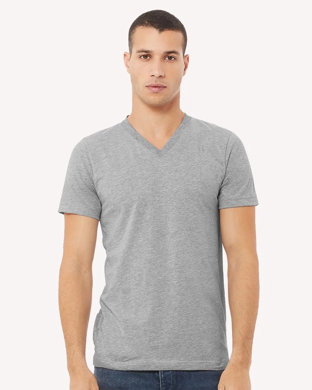 Bella+Canvas® Unisex CVC Jersey V-Neck T-Shirt view 2