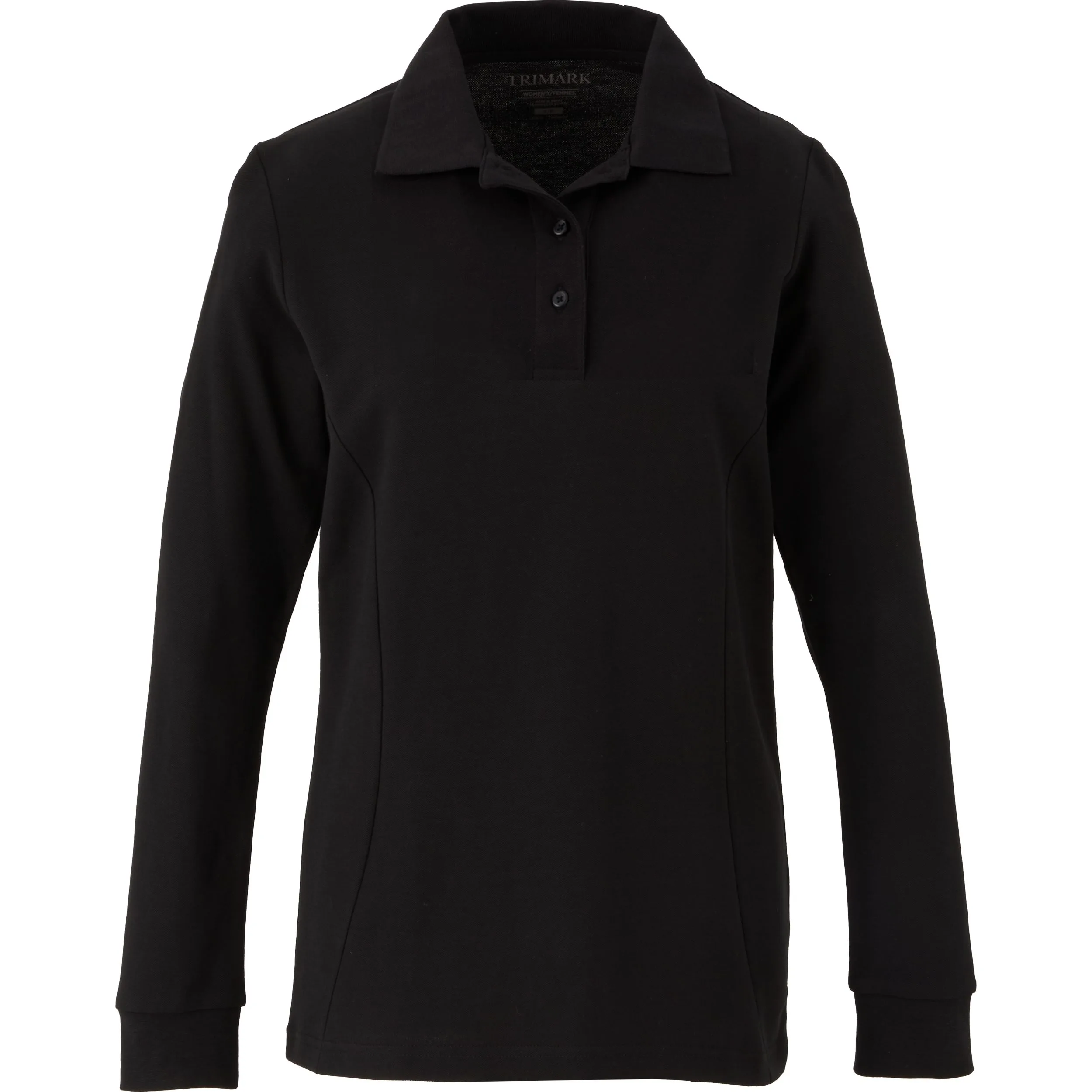 Women's PALO Long Sleeve 100% Cotton Pique Polo view 2