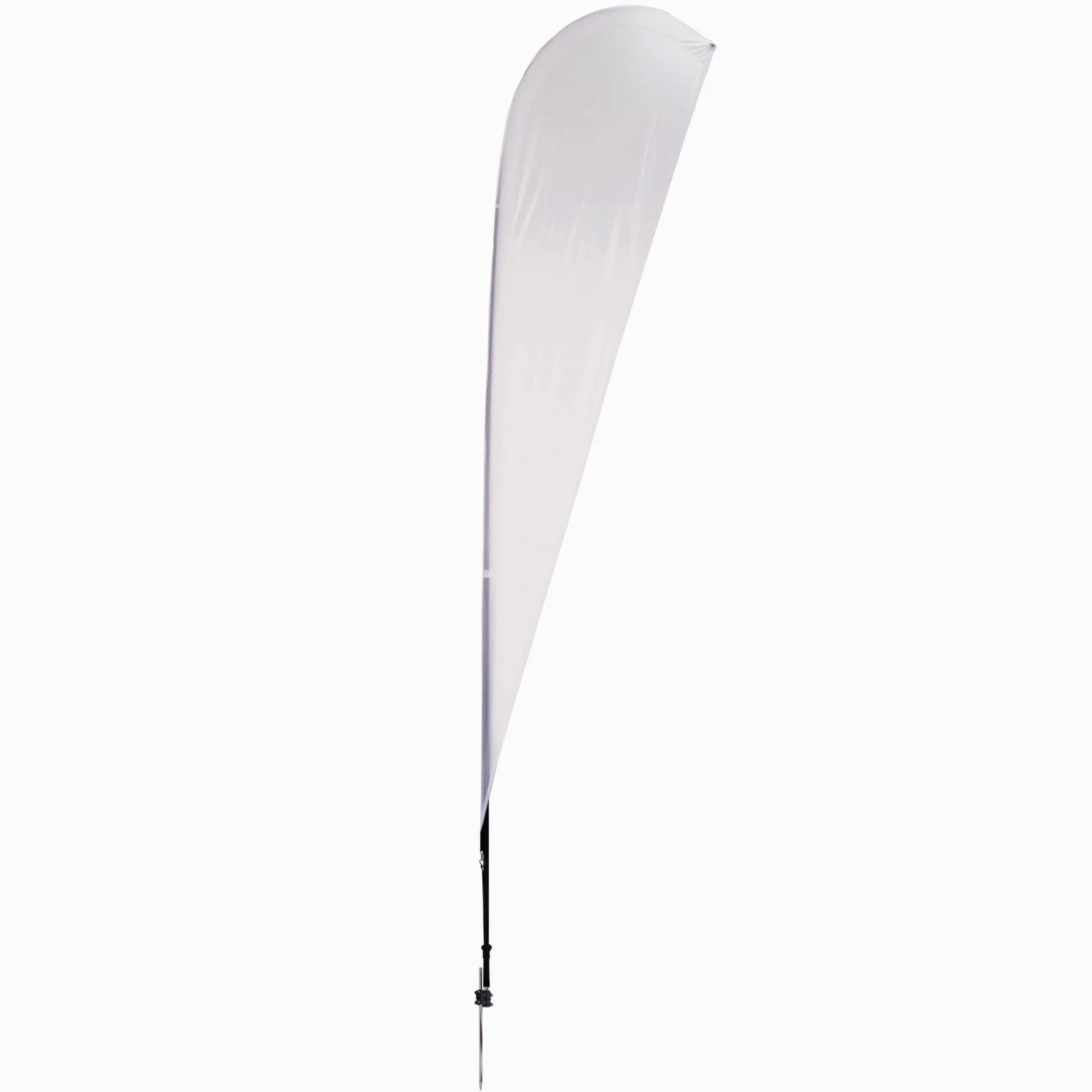 11.5' Streamline Teardrop Sail Sign Flag, 1-Sided, Spike view 2