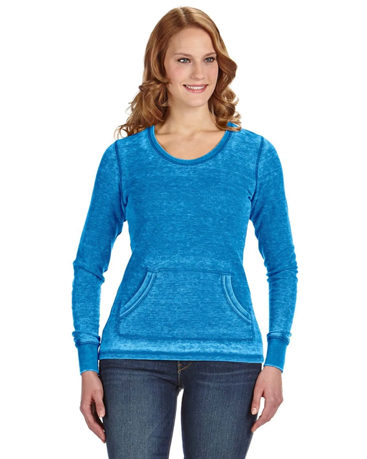 J AMERICA Ladies' Zen Thermal Long-Sleeve T-Shirt