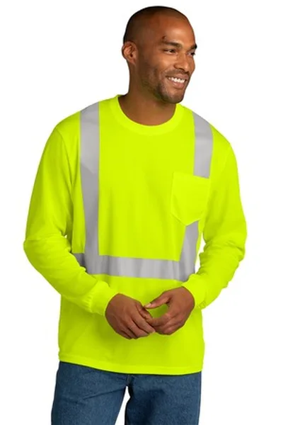 CornerStone ® ANSI 107 Class 2 Mesh Long Sleeve Tee.