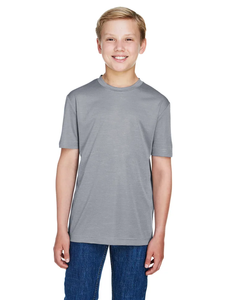 Team 365 Youth Sonic Heather Performance Short Sleeve T-Shirt