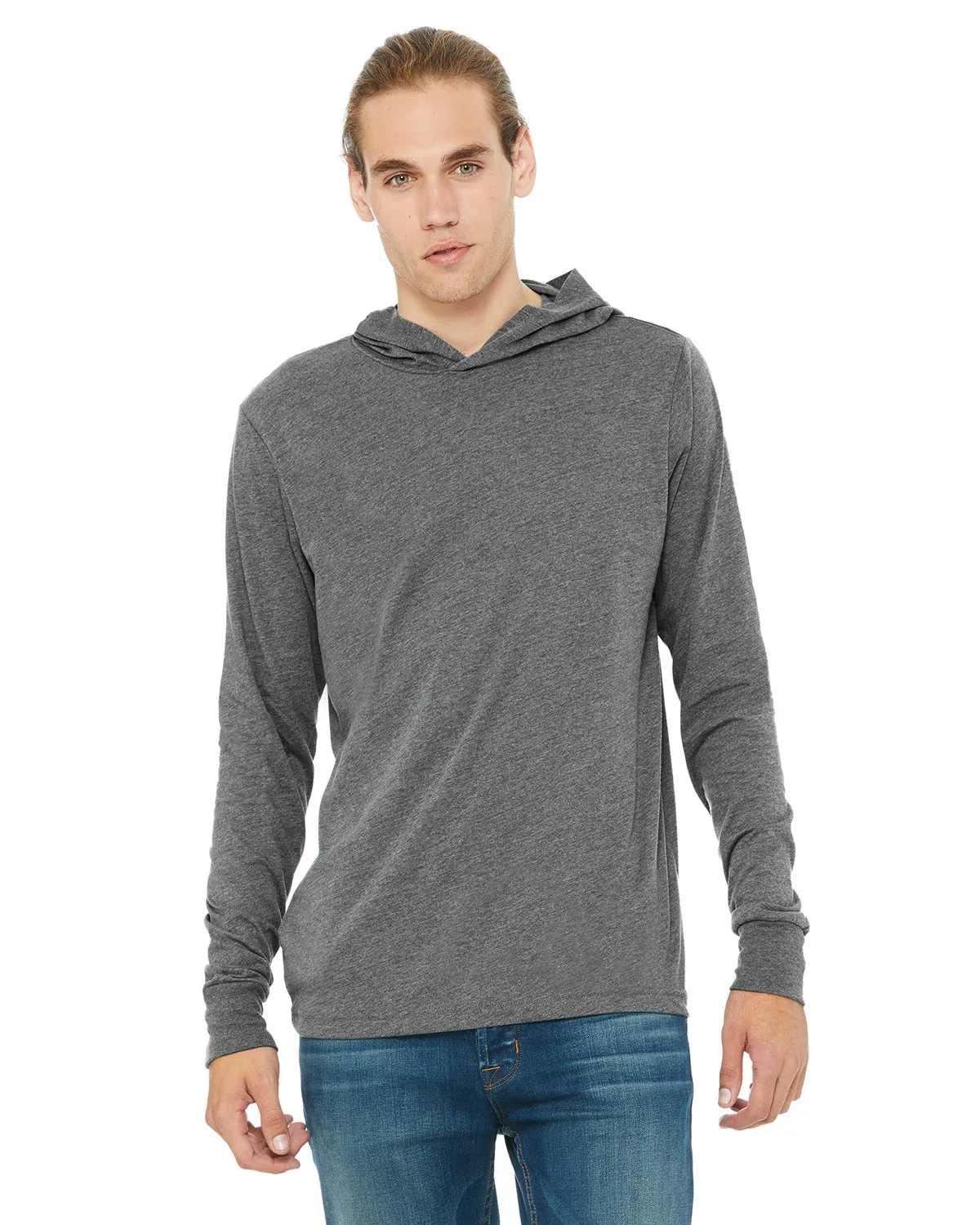 BELLA+CANVAS Unisex Jersey Long-Sleeve Hoodie view 3