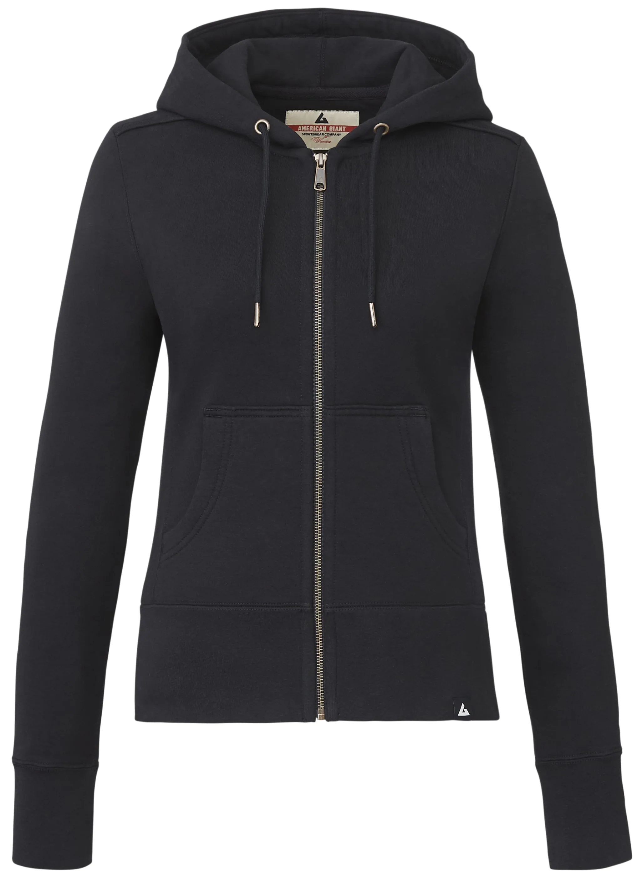 Women's American Giant Classic Full Zip Heavyweight Fleece Hoodie view 2