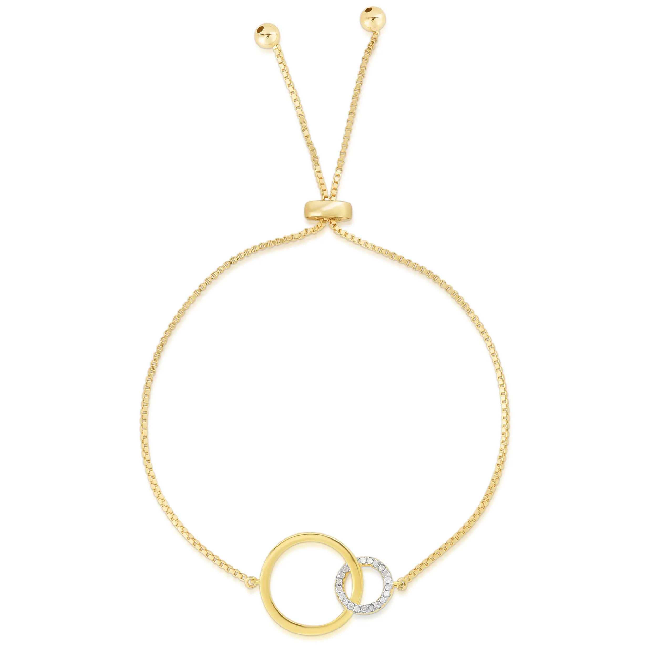 Jilco Inc Diamond Circle Bolo Bracelet