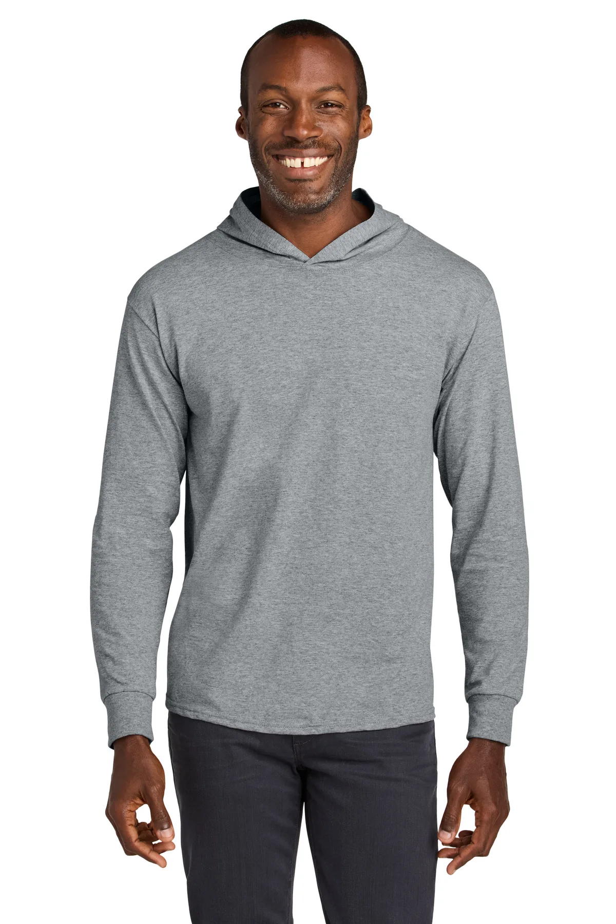 Jerzees Classics™ Unisex Cotton Long Sleeve Hooded T-Shirt