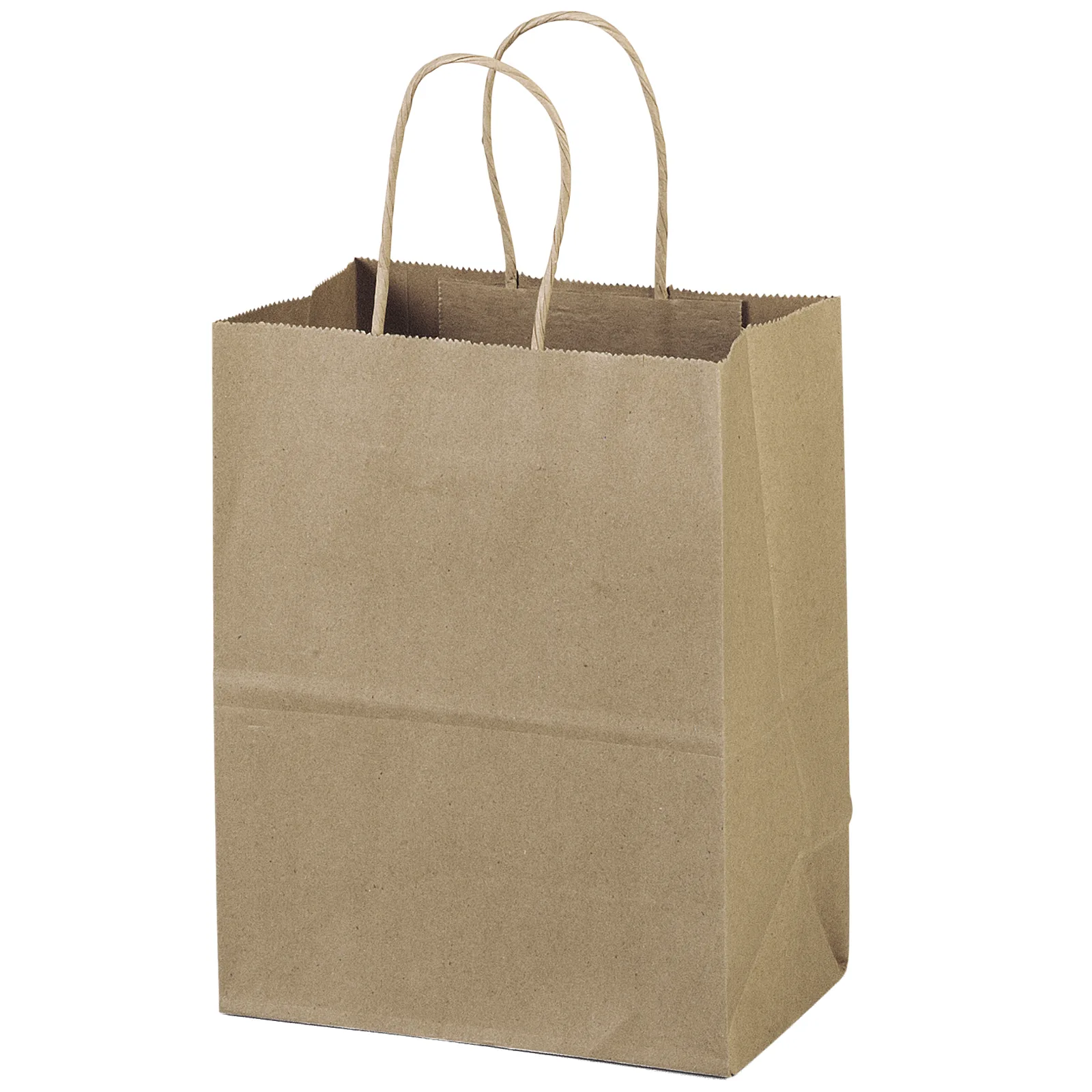 Eco Mini - Kraft-Brown Shopper - ColorVista (8" x 4 1/2" x 10 3/4") view 2