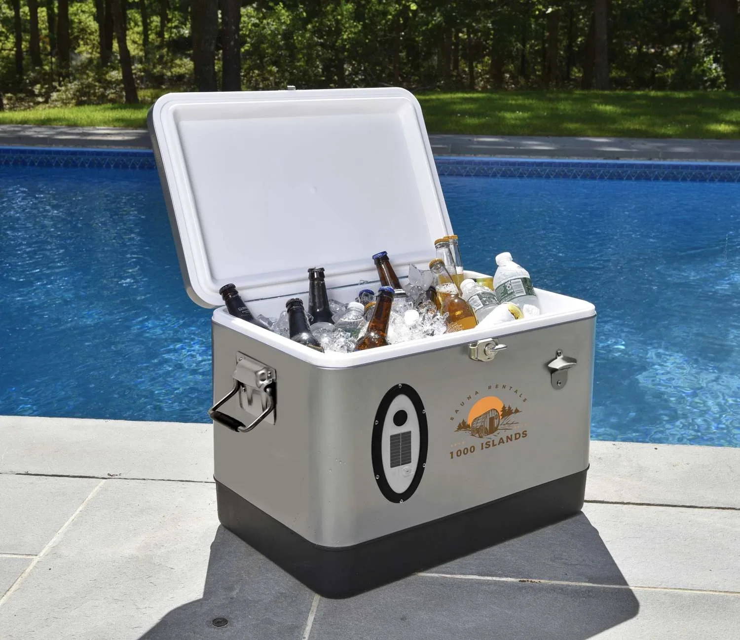 Sasquatch 54QT Bluetooth Music Cooler, Front Imprint view 7