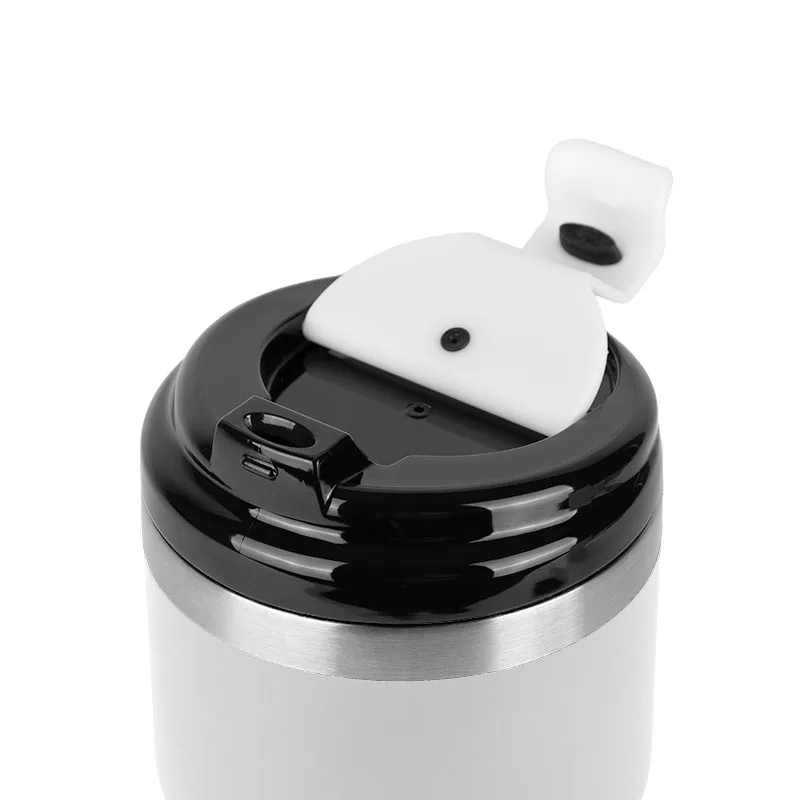 White/Transparent Smoke Gray/Silver Lid View
