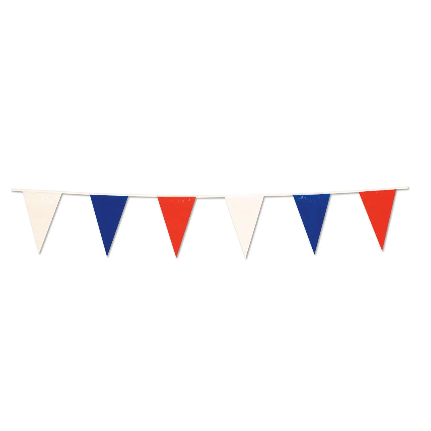 105' Red, White & Blue Pennant String view 2