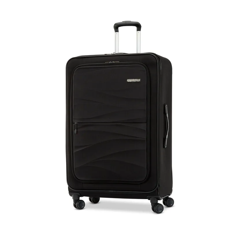 American Tourister Cascade 28" Softside Spinner Jet Black Luggage