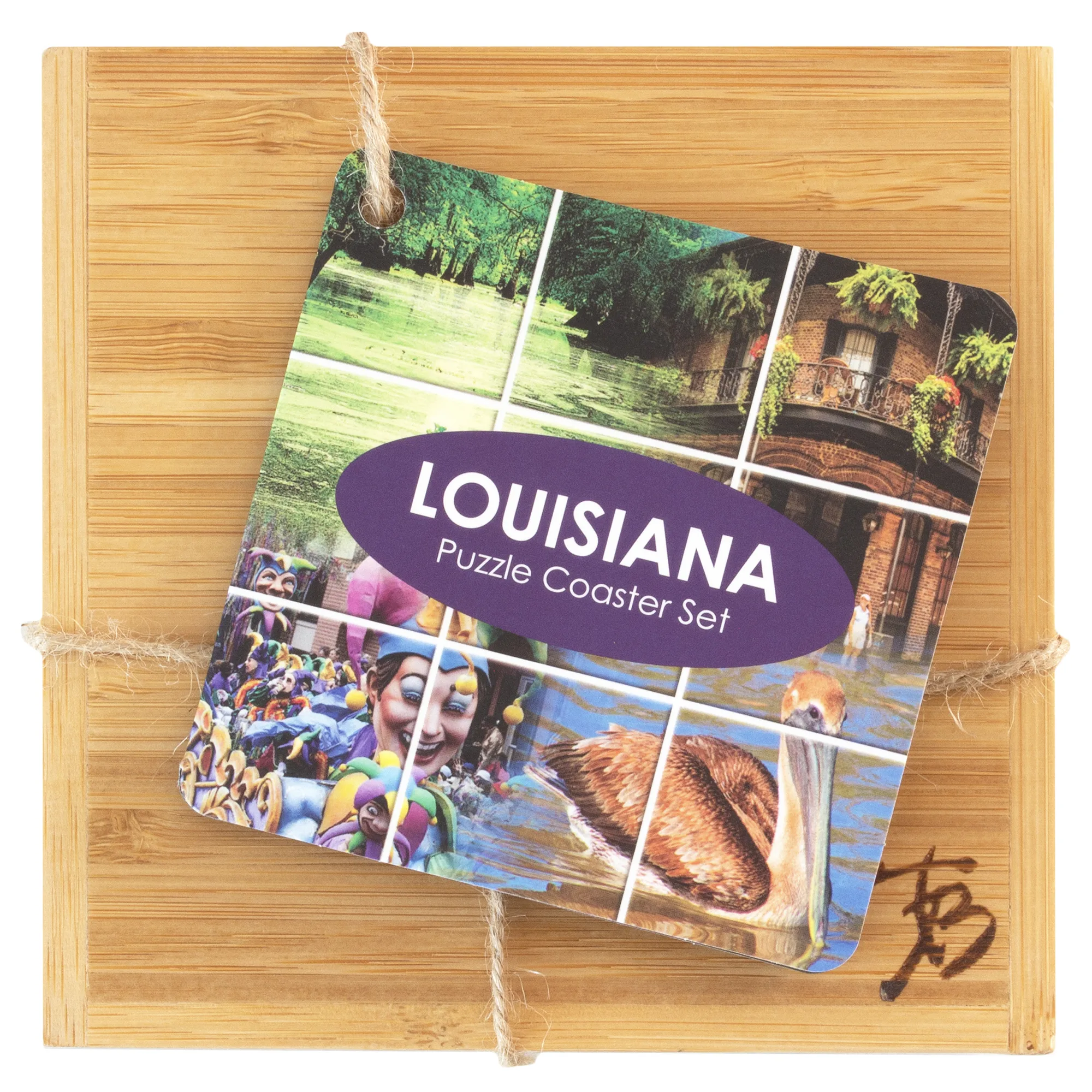 Louisiana Puzzle Coaster Set view 5