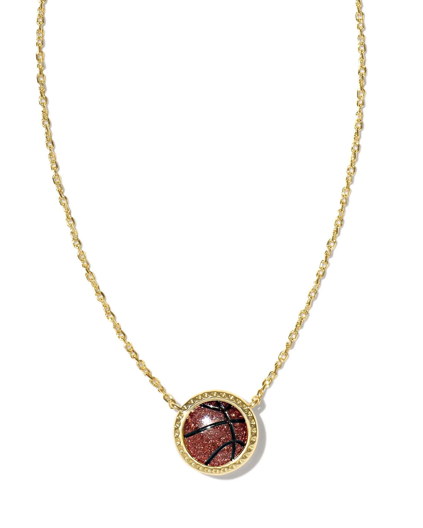 Kendra Scott Basketball Short Pendant - Gold