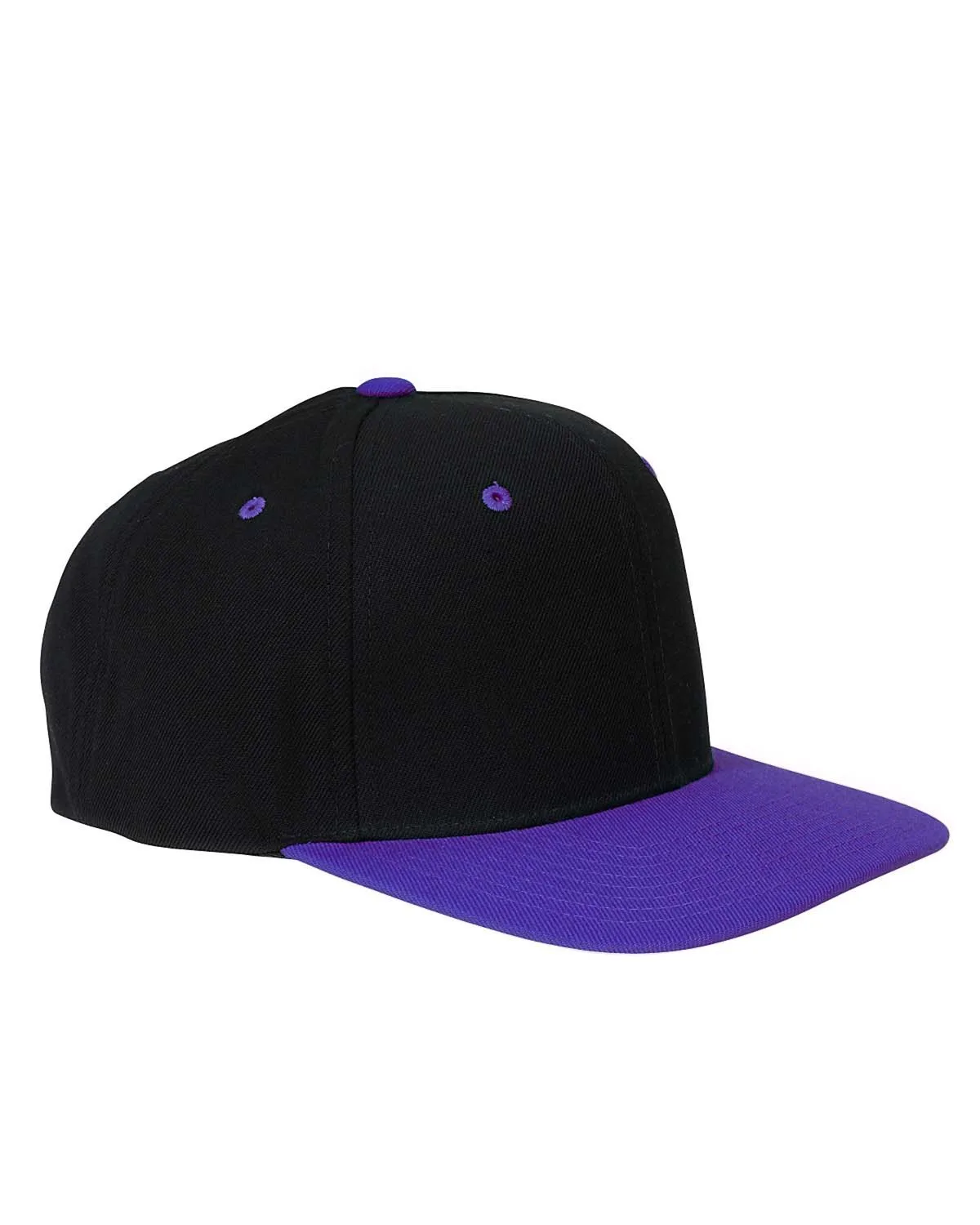 Yupoong Adult Flat Visor Classic Snapback Cap view 5