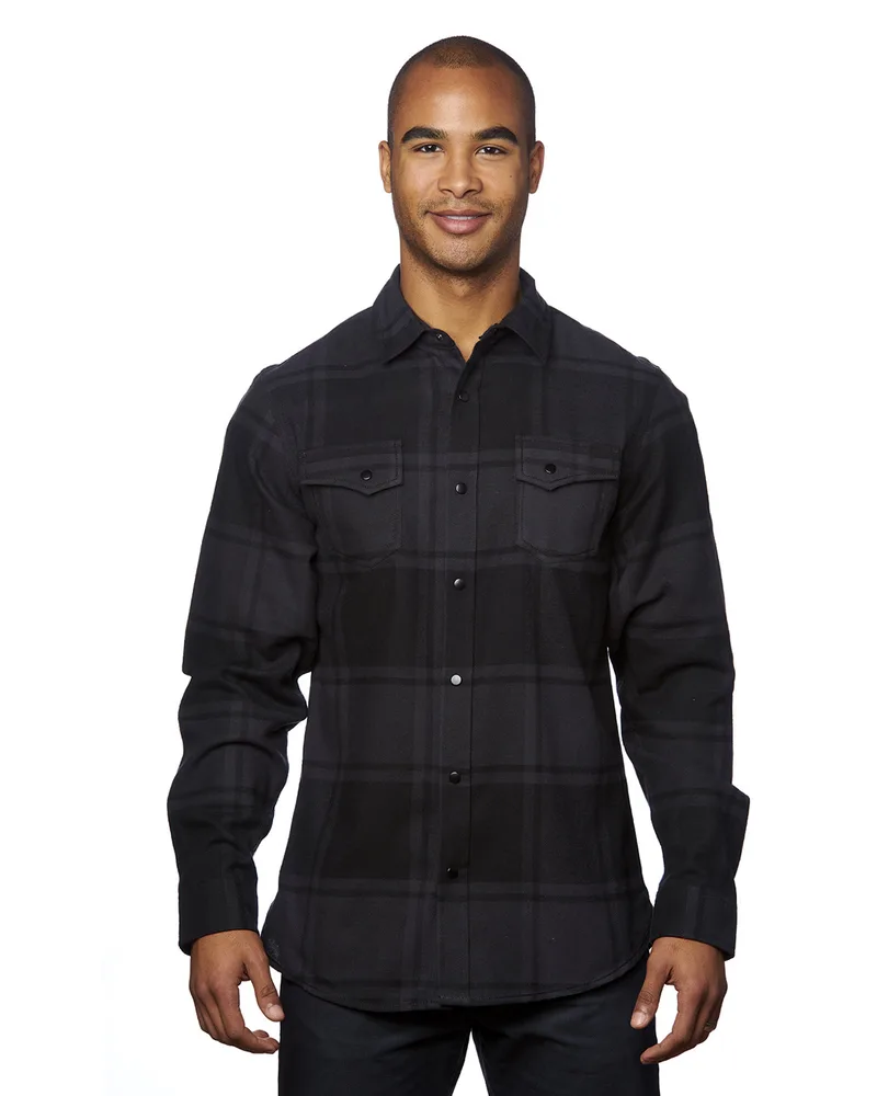 Burnside Men's Snap-Front Flannel Shirt view 2