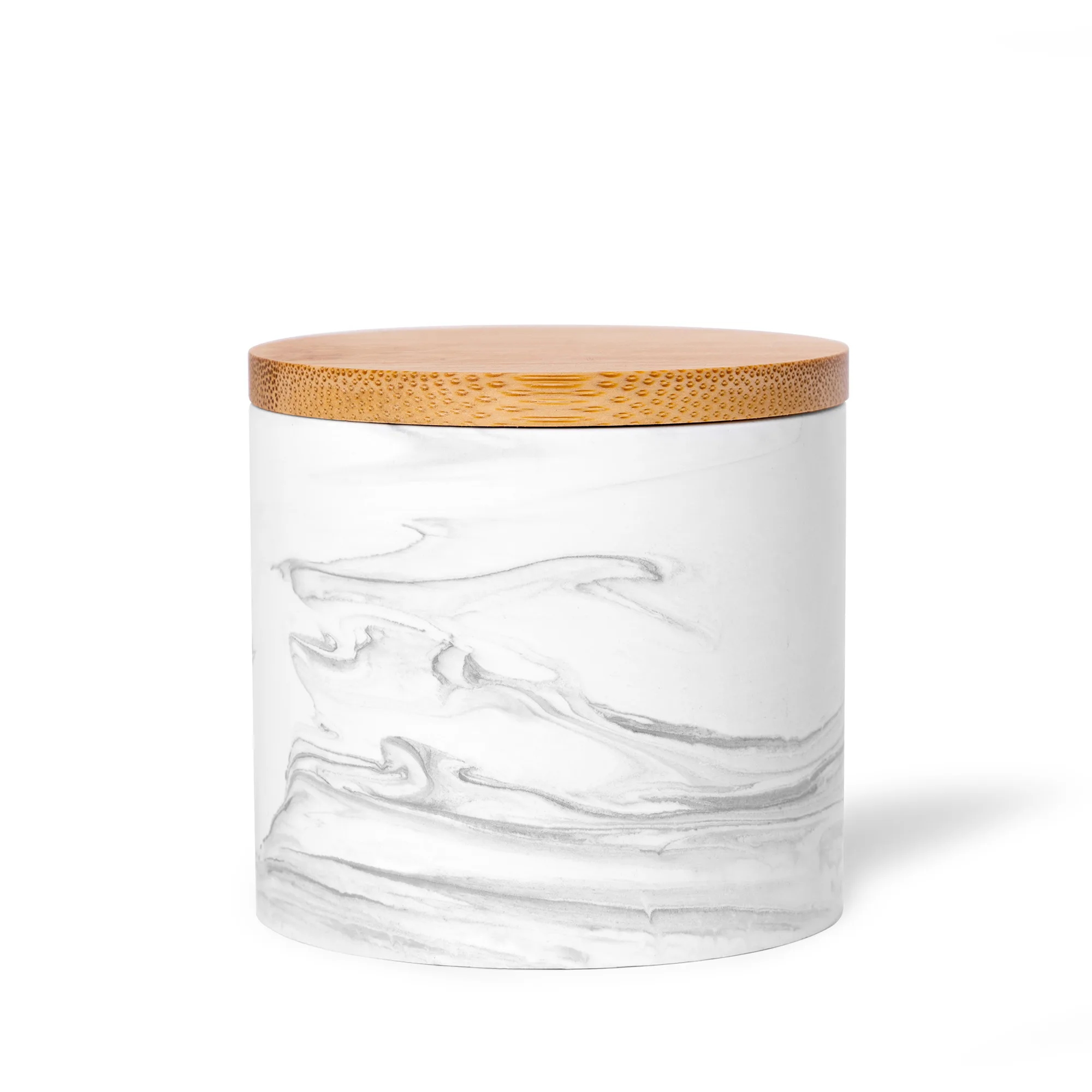 ZenGlow Soy Candle in Plaster Jar view 2