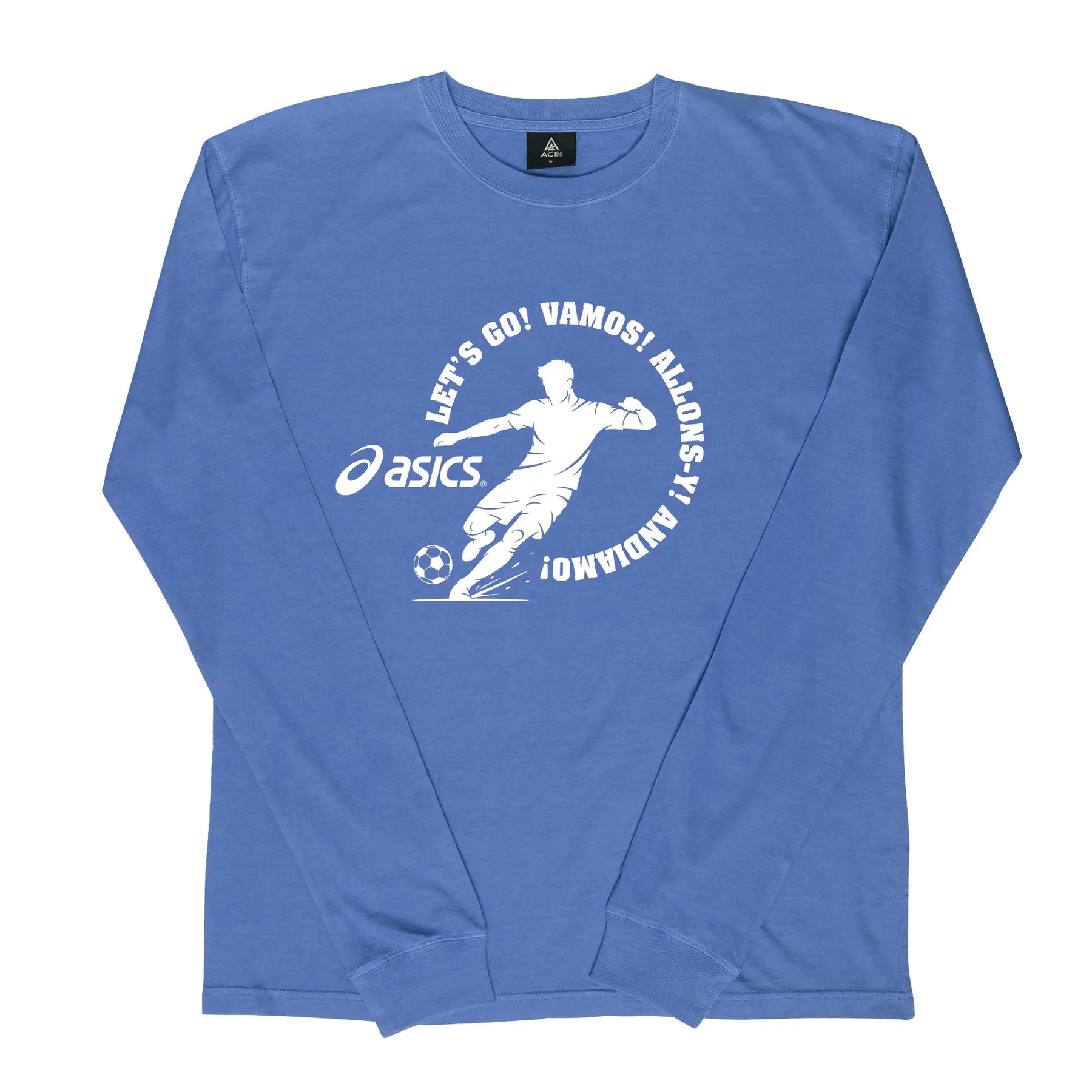 Soccer ACE Vintage Wash Long Sleeve tee view 4