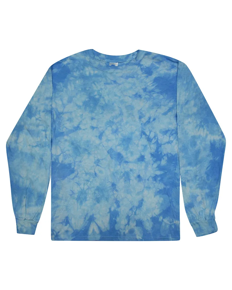 Tie-Dye Unisex Crystal Wash Long-Sleeve T-Shirt