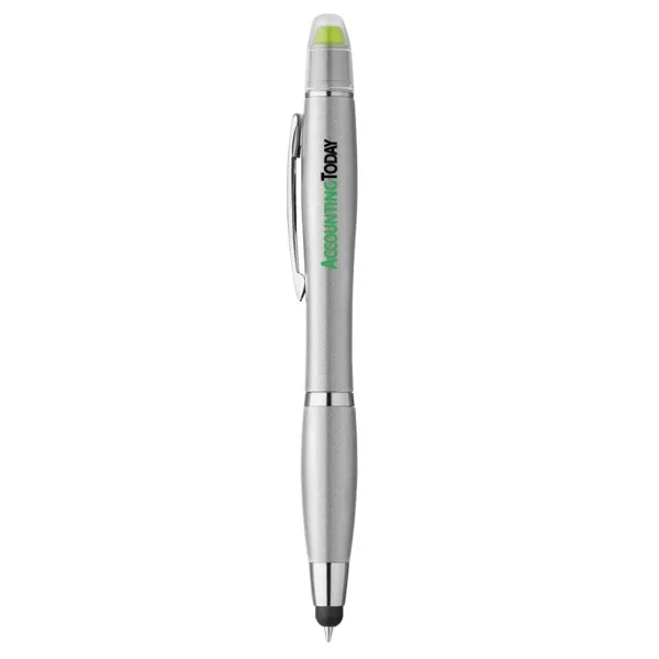 Curvaceous Metallic Stylus Highlighter Pen view 6
