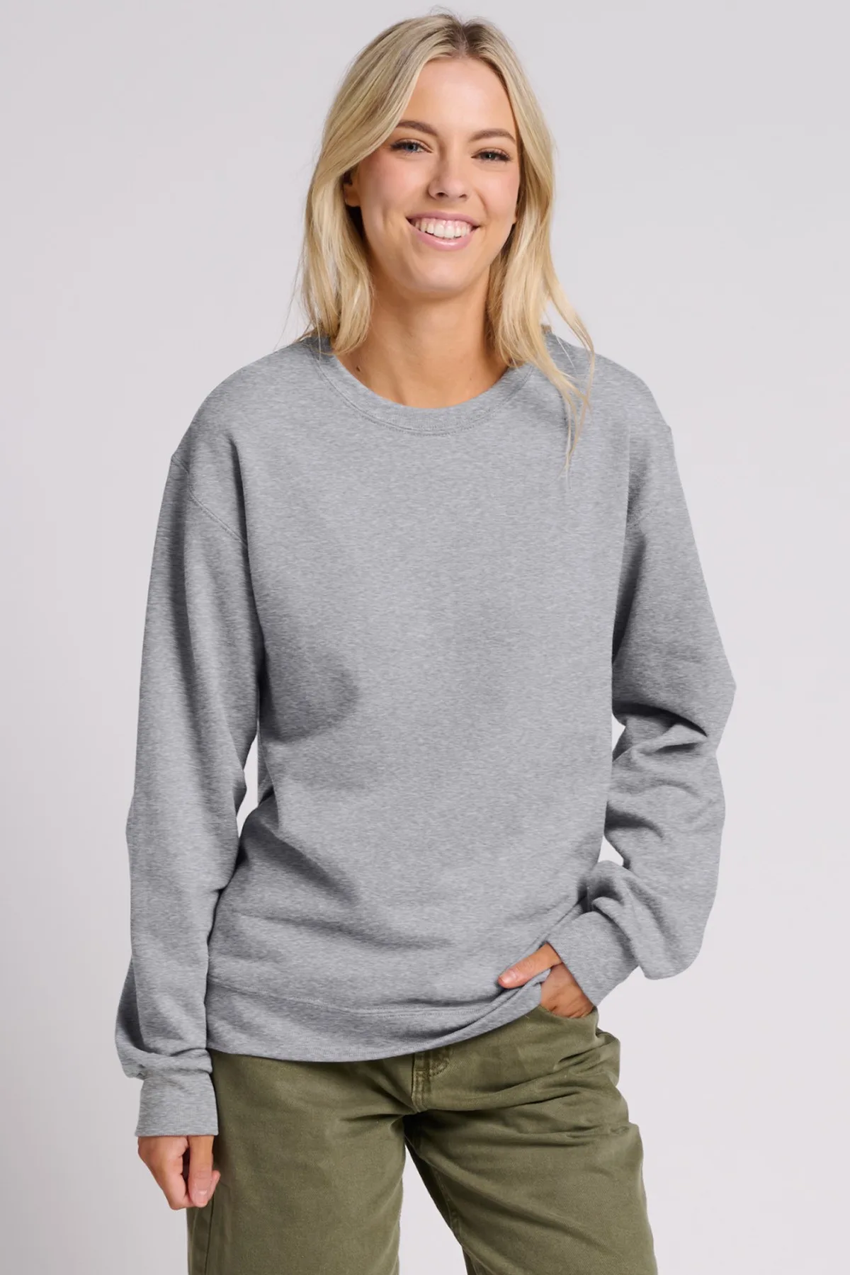 Jerzees Ultimate™ Unisex CVC Ring Spun Crewneck Sweatshirt