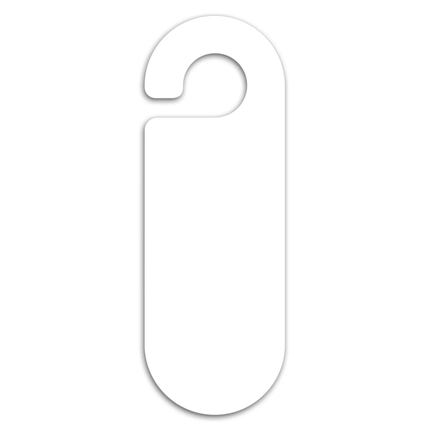 Door Hanger Oval Paper Card view 2