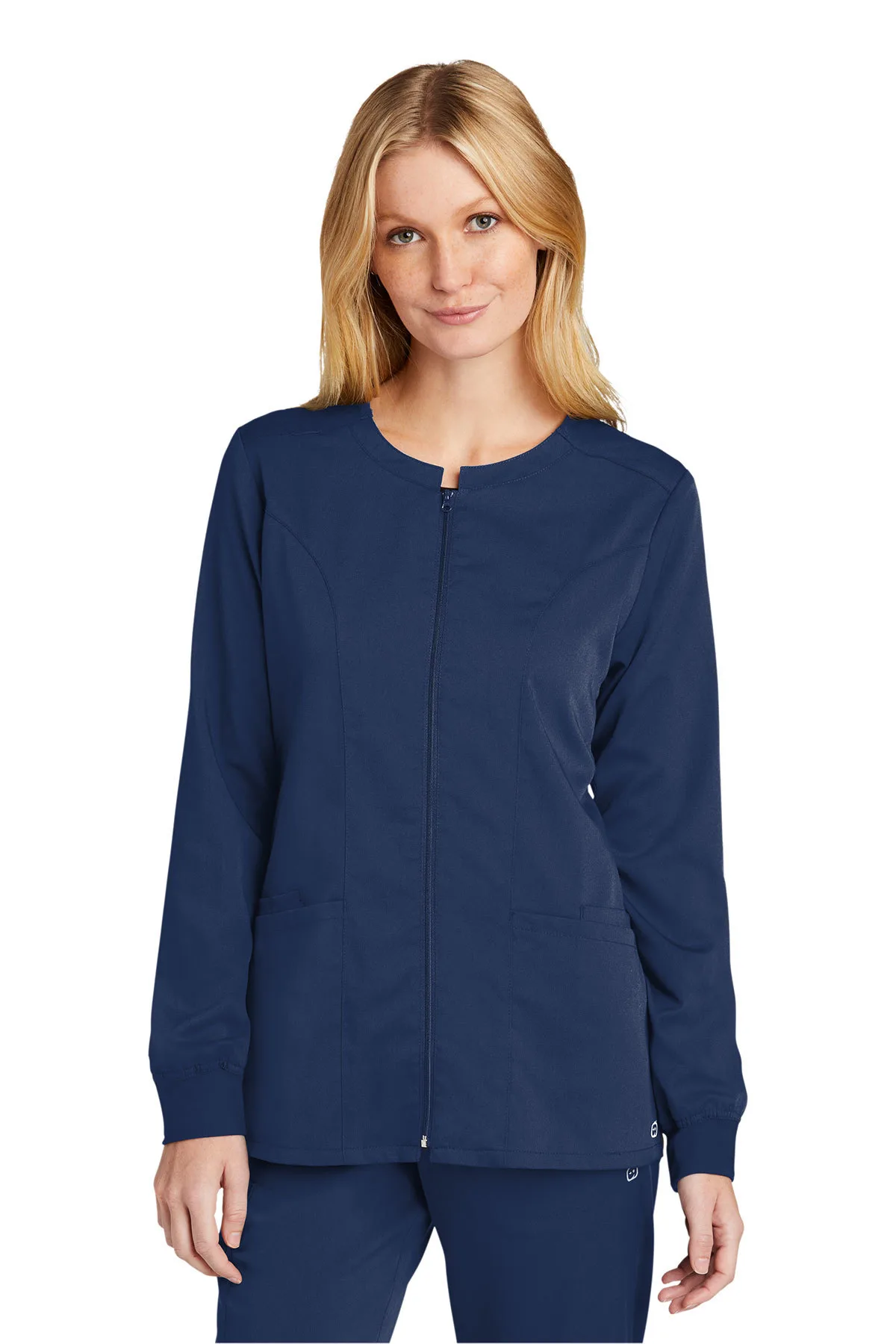 Wink® Women's Premiere Flex™ Full-Zip Scrub Jacket view 3