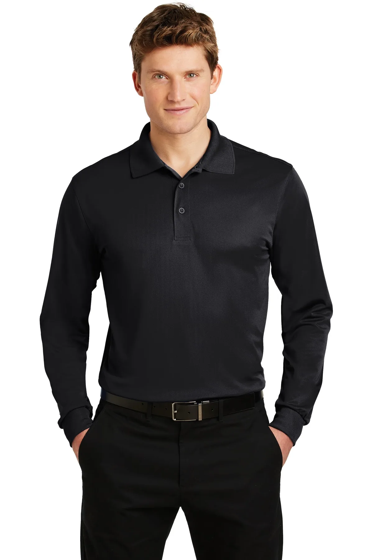 Sport-Tek® Long Sleeve Micropique Sport-Wick® Polo.