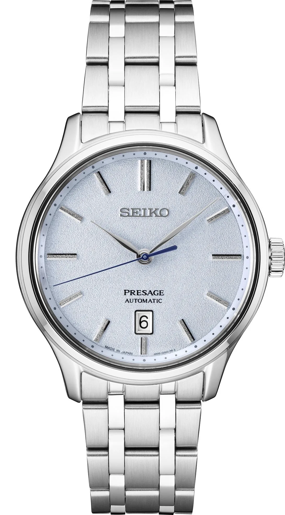 Seiko Watch Mens Presage Ss Light Blue Pattern