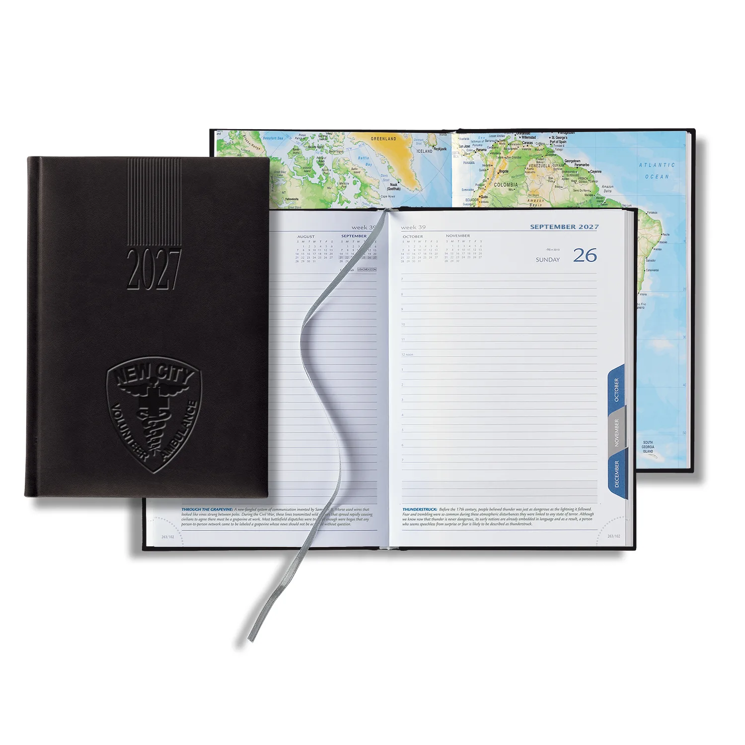 Castelli Tucson Medio White Page Tabbed Daily Diary view 4