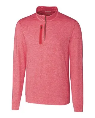 Cutter & Buck Stealth Heathered Mens Big and Tall Quarter Zip Pullover