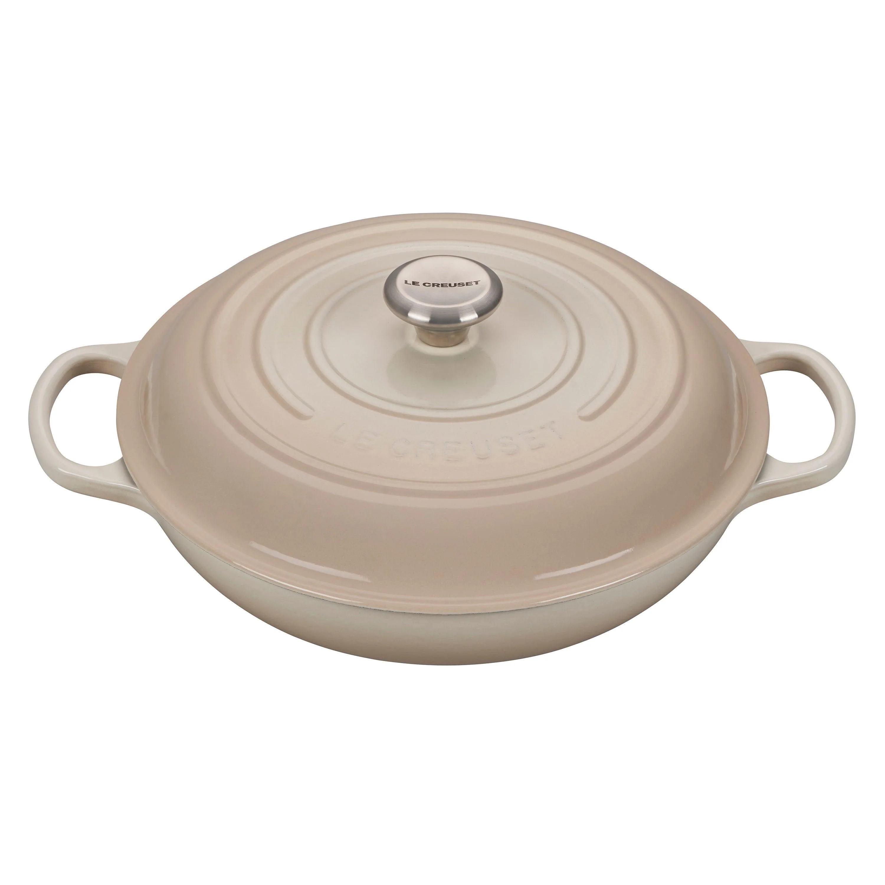Le Creuset 3.5Qt Signature Cast Iron Braiser Meringue
