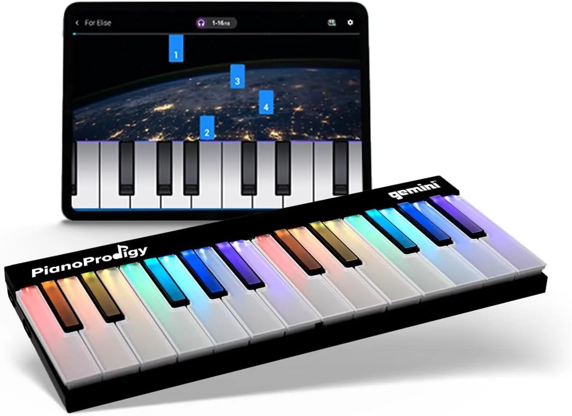 Gemini Expandable 24 Key Wireless Midi Keyboard
