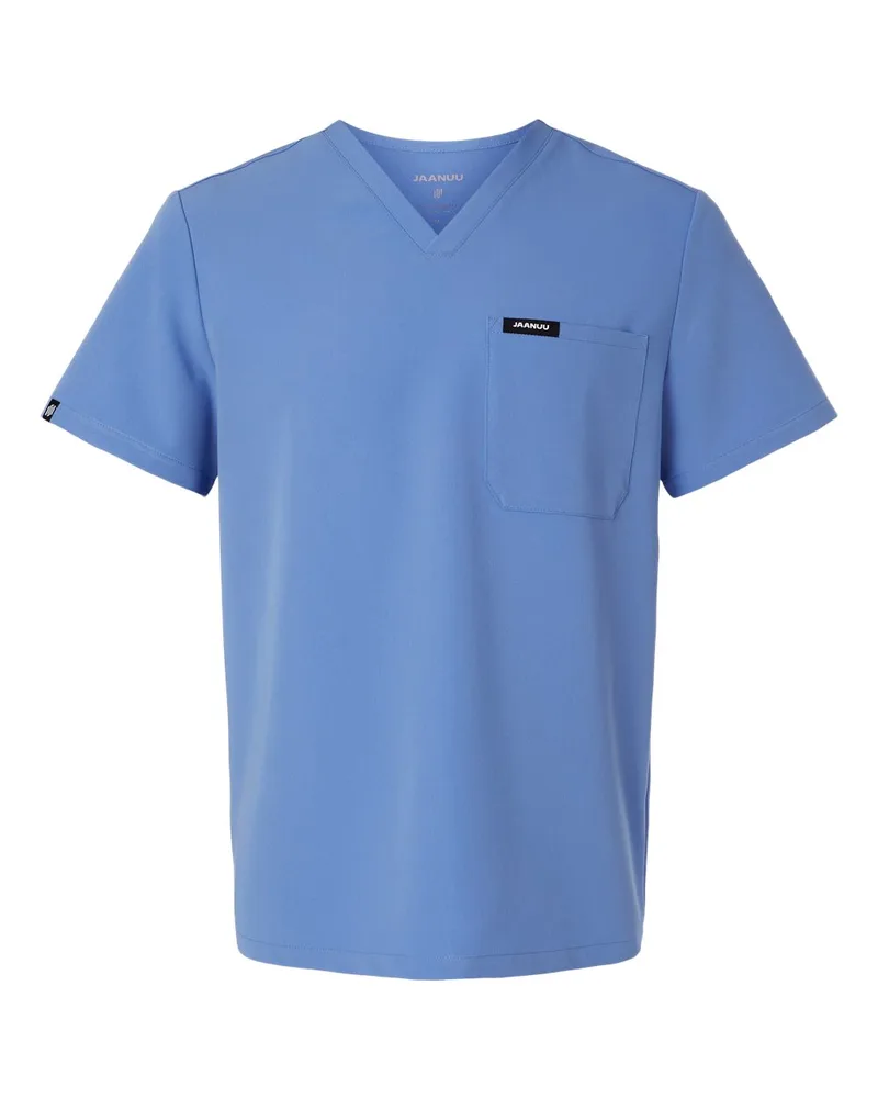 Jaanuu® Men's Holmes Everyday 1-Pocket Scrub V-Neck Top view 5