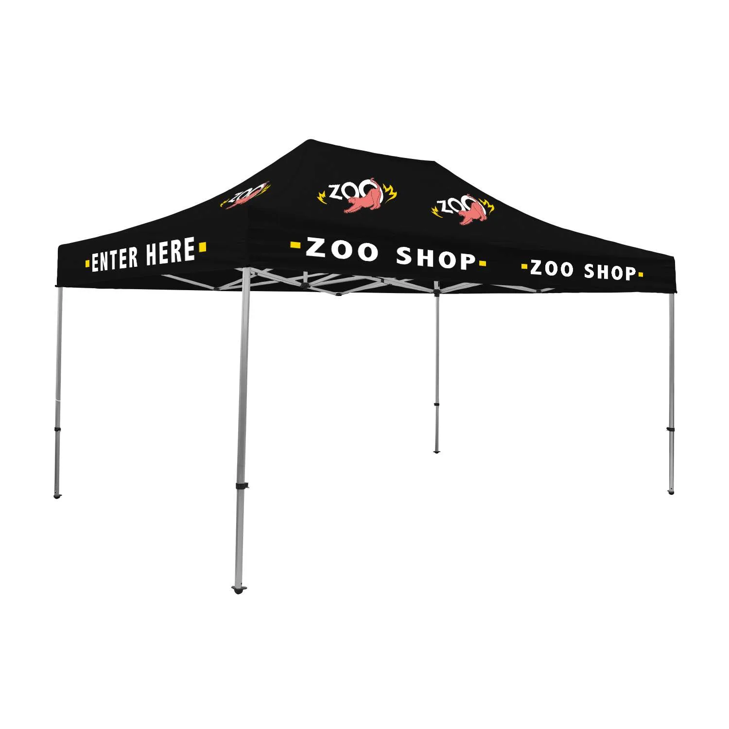 15' Premium Tent Kit (Imprinted, 9 Locations)