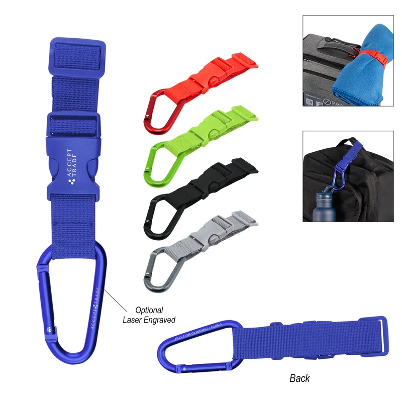 Adjustable Buckle Strap With Carabiner view 2