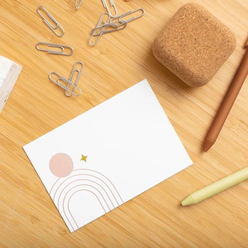 Flat Letterpress Card (3.5"x 5")