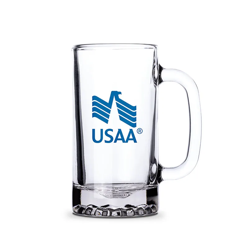 16 Oz. Glass Beer Tankard Mug