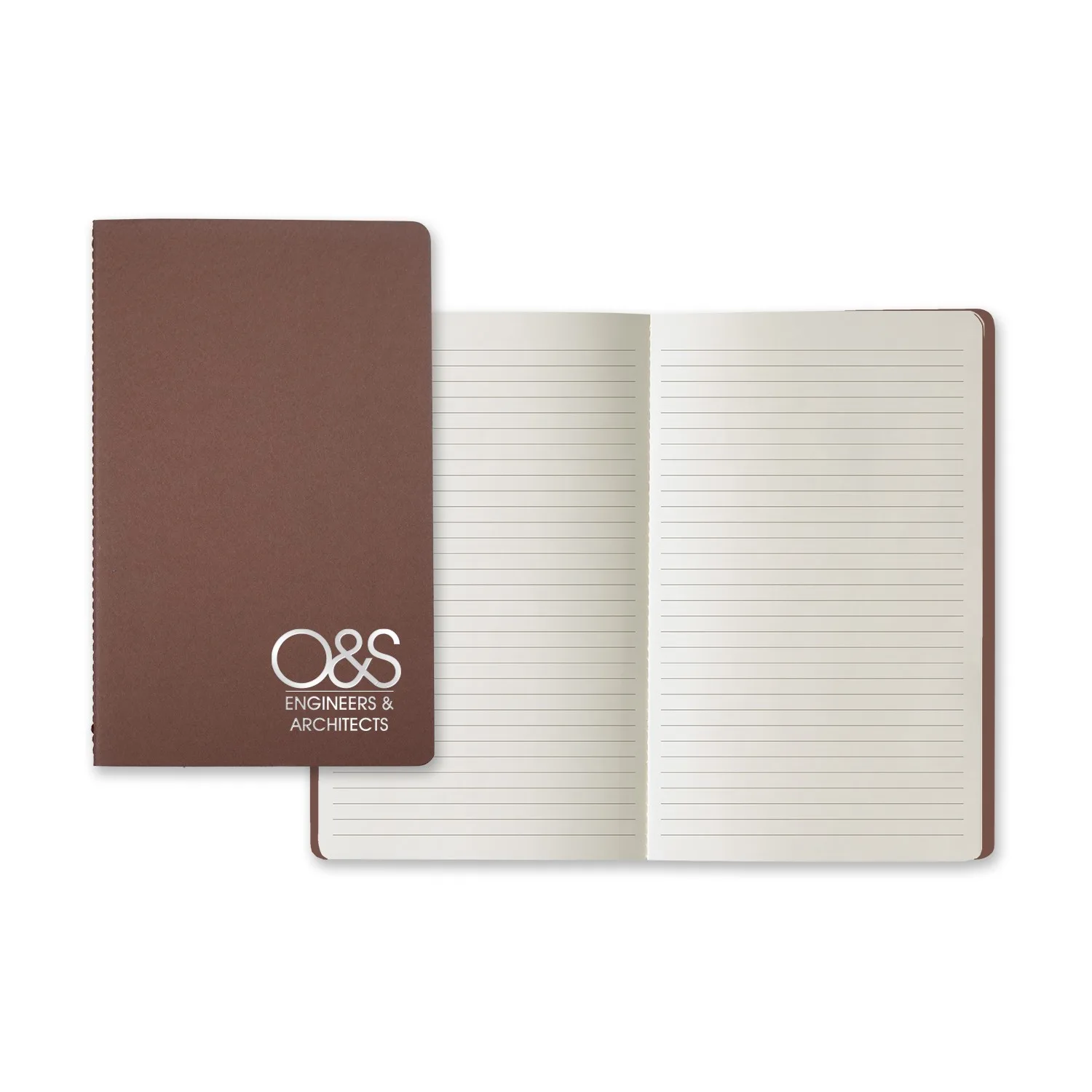 Castelli Prisma Medio Saddle Stitched Lined Ivory Page Journal view 4