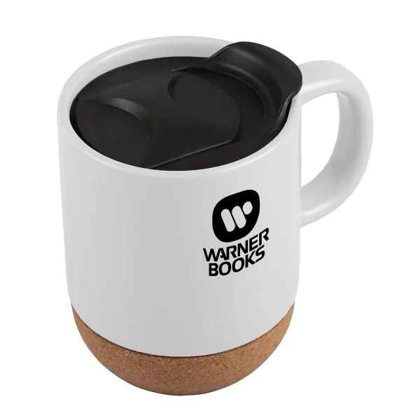White/Cork Brown Logo Angle View